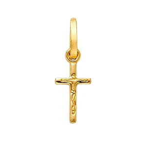 14K CRUCIFIX DESIGN TINY CROSS