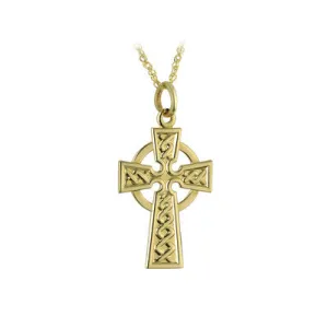 9k Gold Celtic Cross Pendant