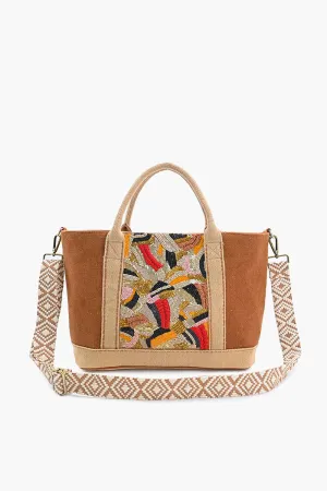 Artisan Embellished Earthy Tote Bag