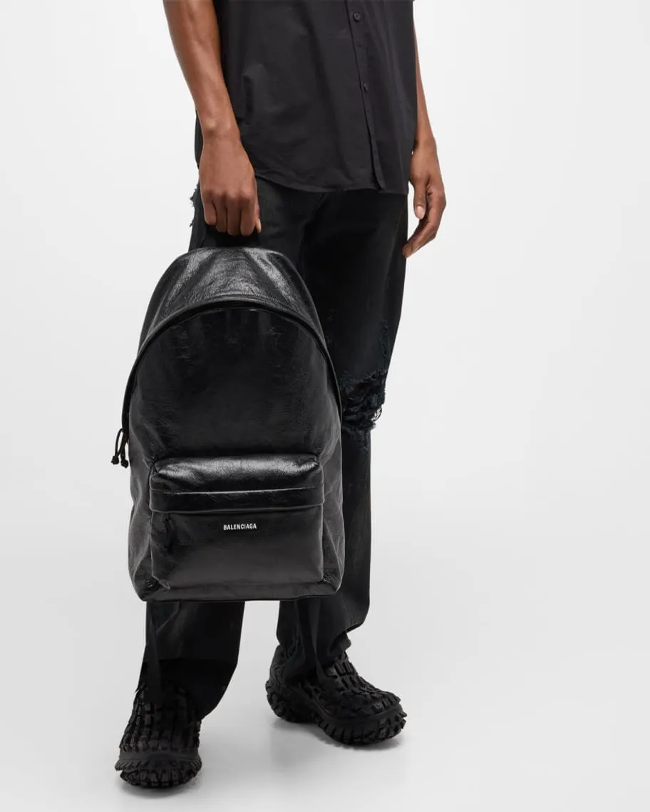 Balenciaga Explorer Men's Leather Backpack