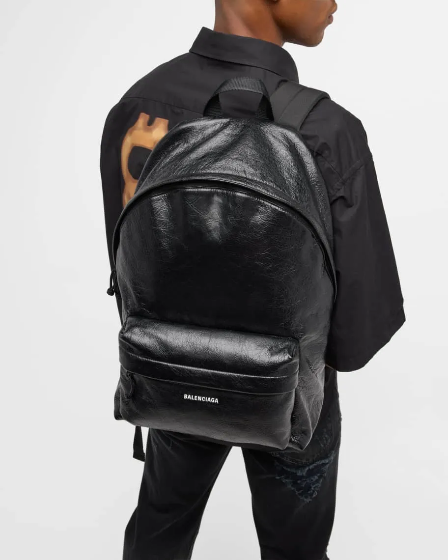 Balenciaga Explorer Men's Leather Backpack