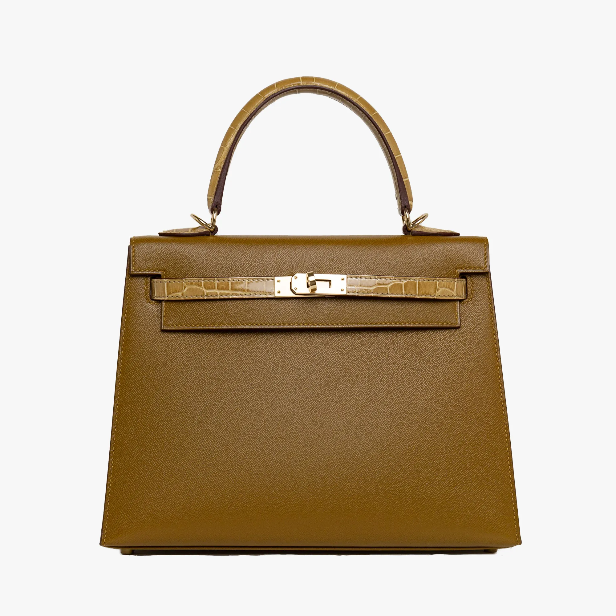 Birkin Kelly Touch Bronze D'or Veau Madame 25cm