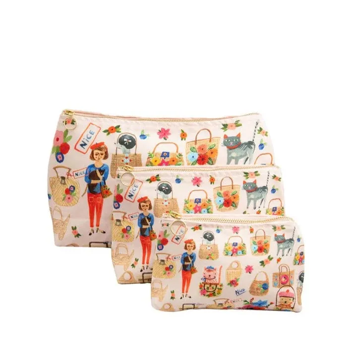 Bon Artis Ooh La La Cats Cosmetic Bag - Large