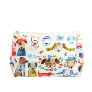 Bon Artis Painted Dog Cosmetic Bag - Large