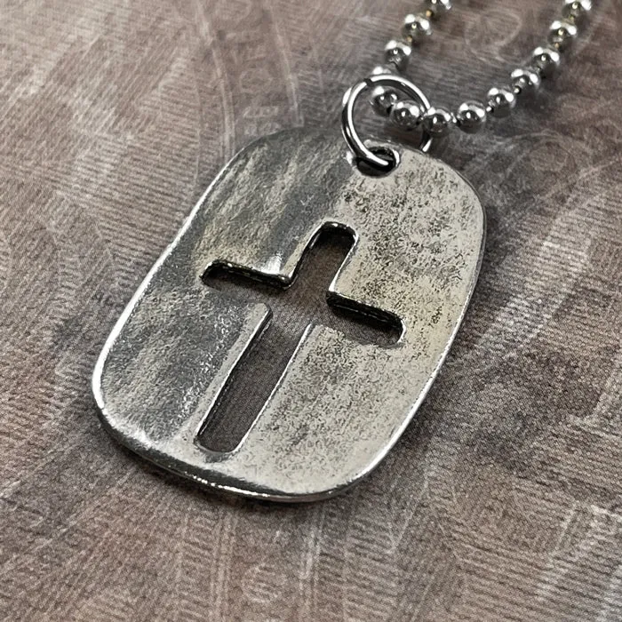 Cross Tag Necklace