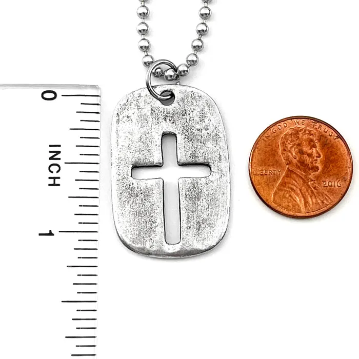 Cross Tag Necklace