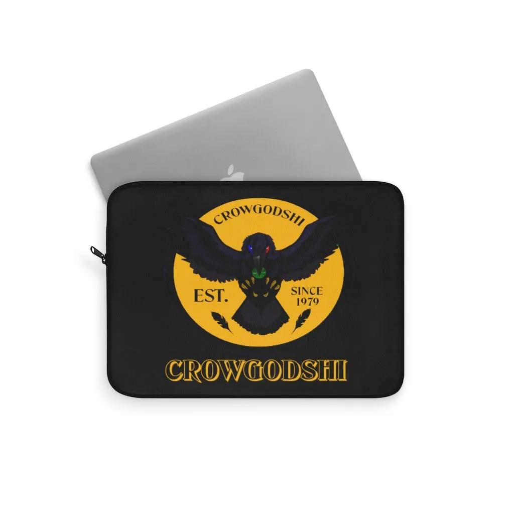 Crowgodshi First Generation Laptop Sleeve, GOLD LOGO