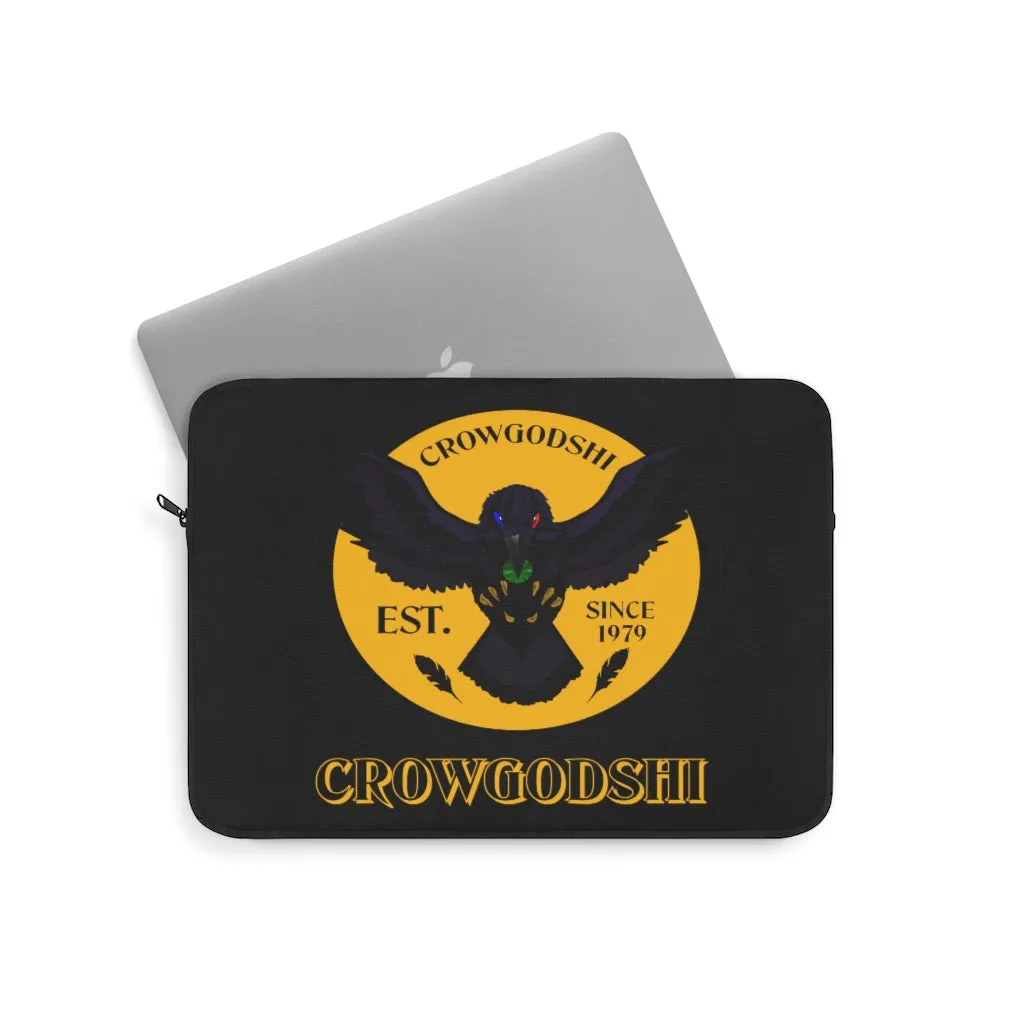 Crowgodshi First Generation Laptop Sleeve, GOLD LOGO