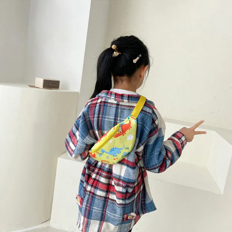 Cute Dinosaur and Unicorn Pattern Fanny Pack Waist Bag for Kids