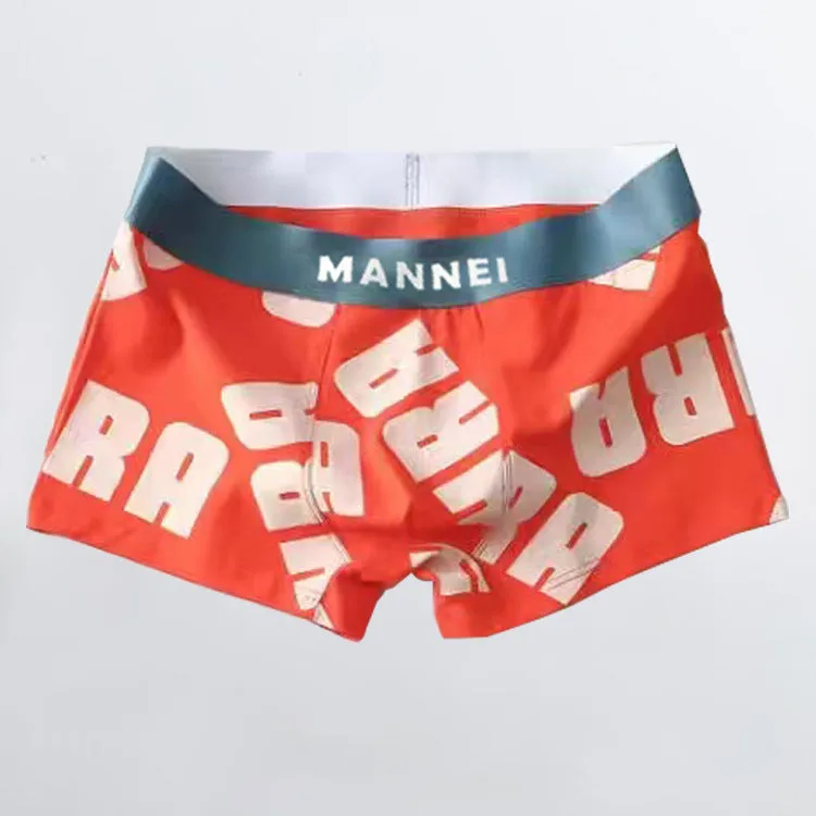 Flat Corner Antibacterial Breathable Trend Boys Youth Boxer Shorts