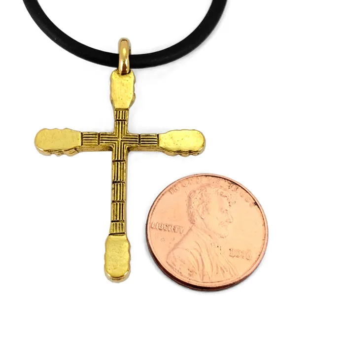 Guitar Neck Cross Gold