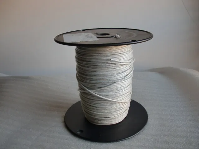 High Heat Single Conductor Plastic Covered White Fixture Wire