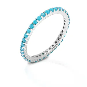 KELLY HERD TURQUOISE ETERNITY RING