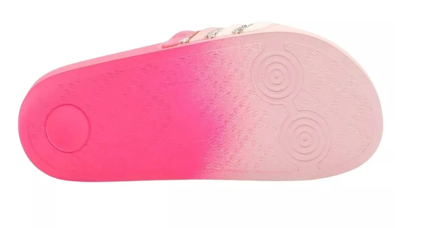 Lelli Kelly Girls Rachel Diamonte Pink Slide Sandals