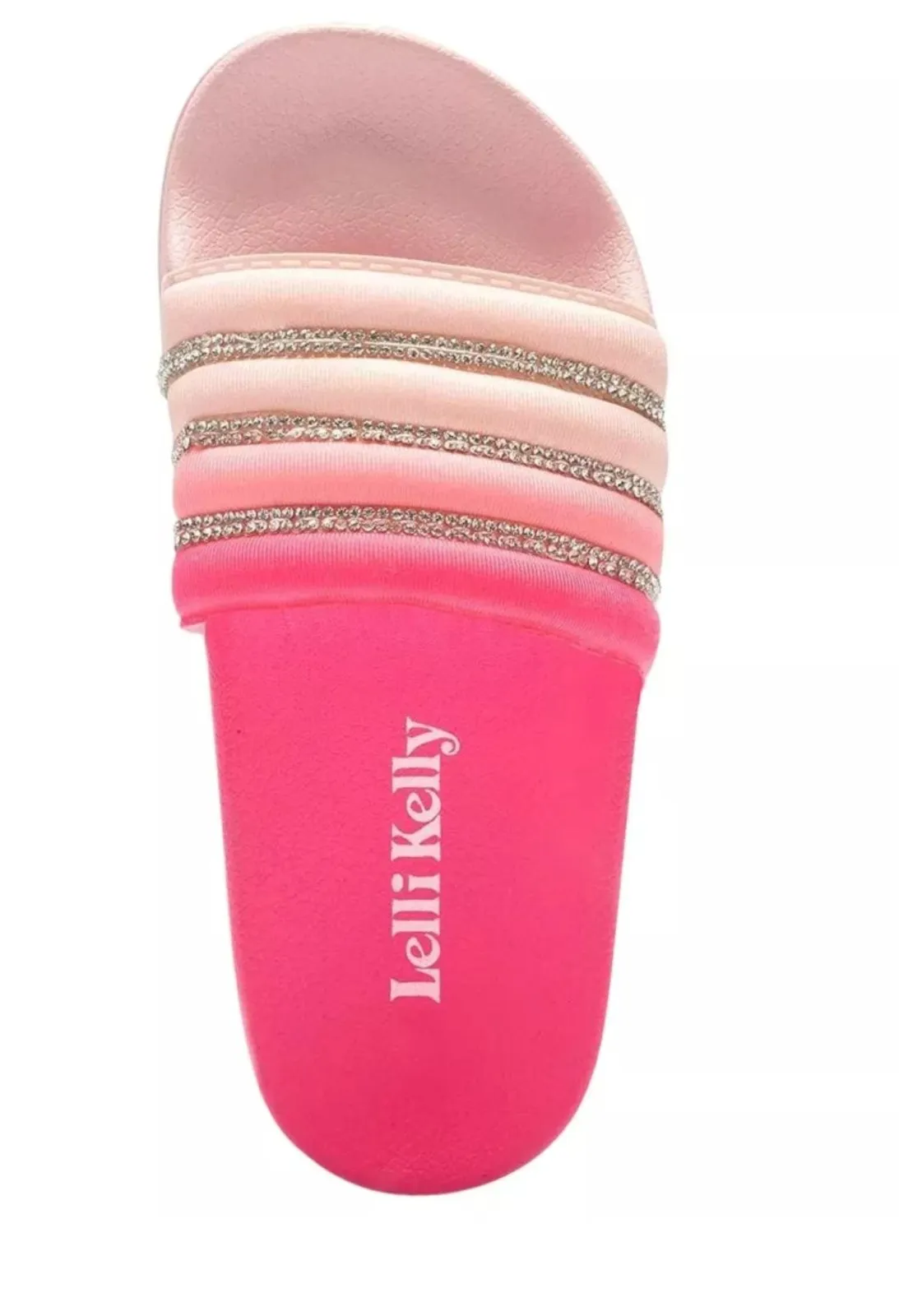 Lelli Kelly Girls Rachel Diamonte Pink Slide Sandals