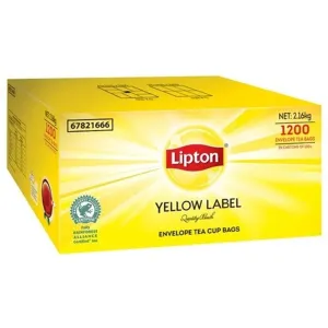 Lipton Yellow Label Envelope Tea Cup Bags 1200 Pack