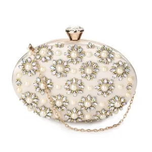 Luxy Moon Beaded Evening Clutch Egg Shape