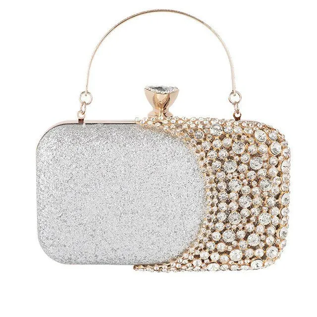 Luxy Moon Bridal Clutch Bag Crystal Wedding Purse