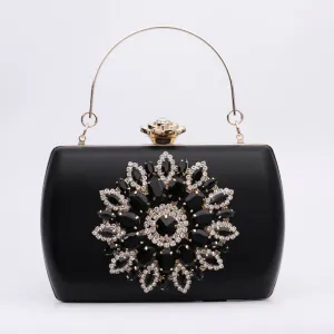 Luxy Moon Evening Clutches for Weddings Rhinestone