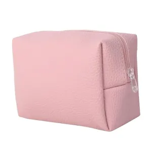 MINISO Pouch for Travel Makeup Bag, Makeup Organizer Bag, Cosmetic Bag Makeup Bag for Women, Toiletry Bag for Travel Tools 17x7x10cm (Pink)