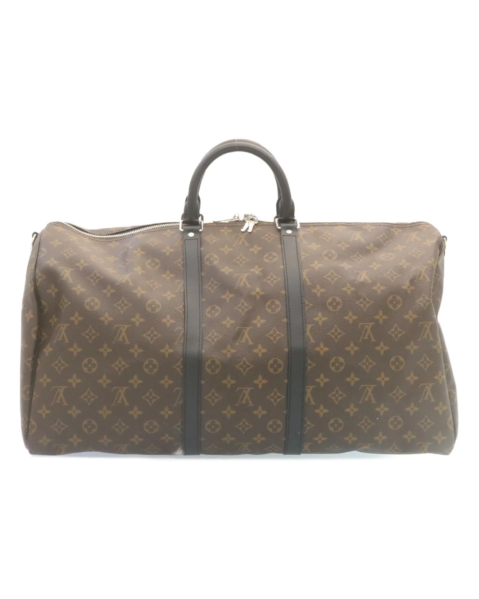 Monogram Macassar Keepall Bandouliere 55 M56714 Auth 28882A