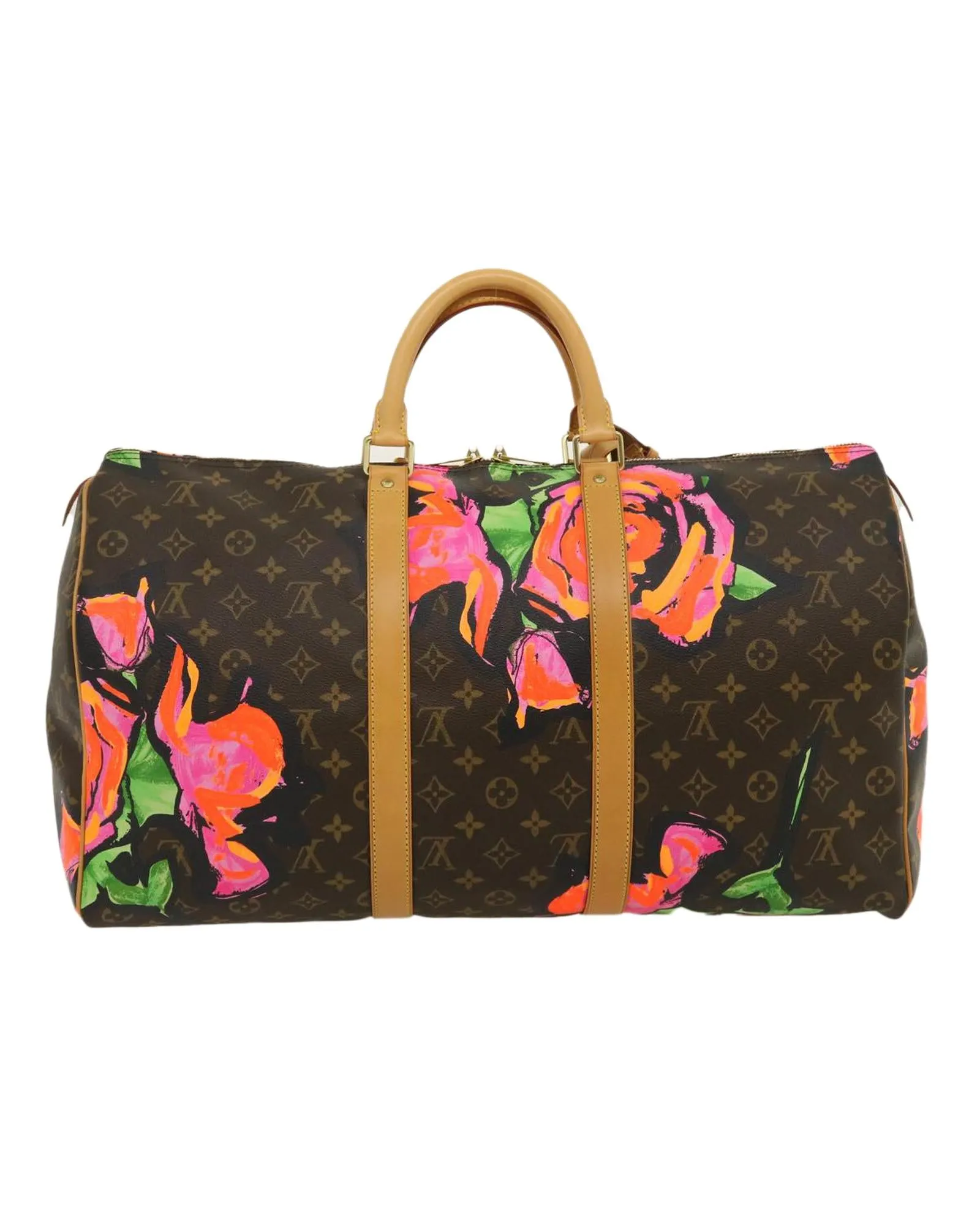 Monogram Rose Keepall 50 Boston Bag