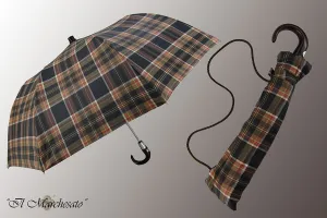 Multicolored - Handcrafted Men's Folding Umbrella