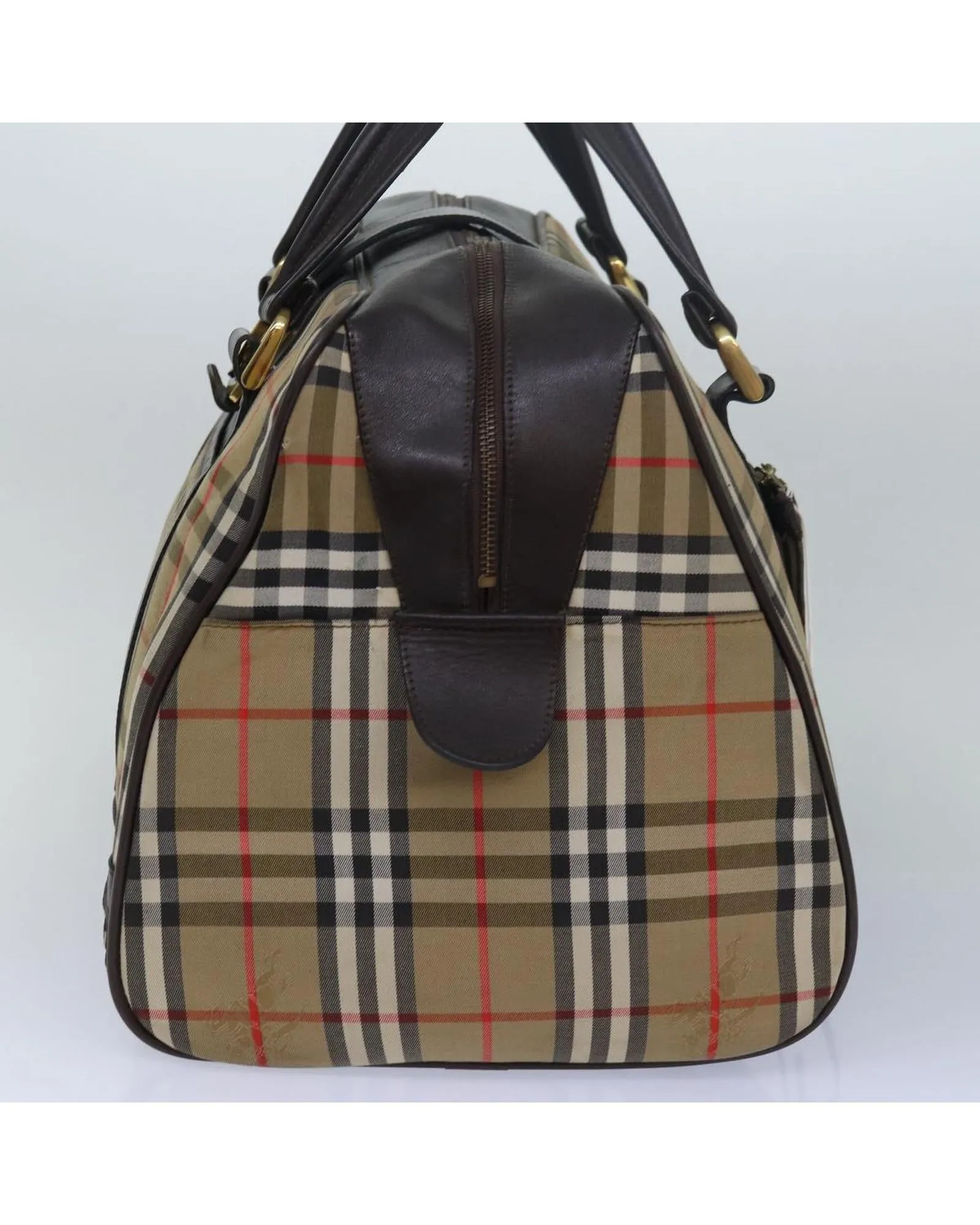 Nova Check Canvas Boston Bag