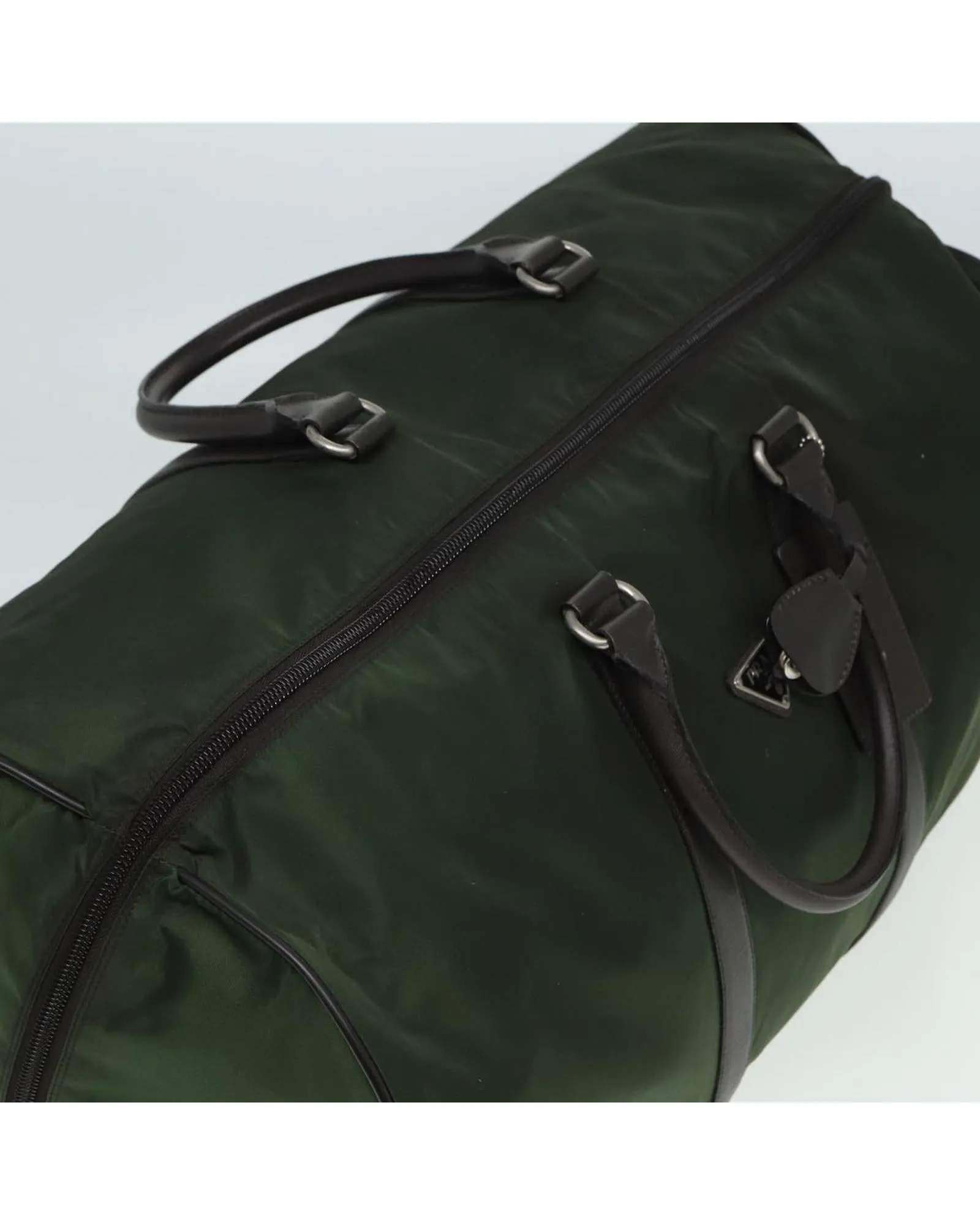 Nylon Boston Bag with Padlock and Key