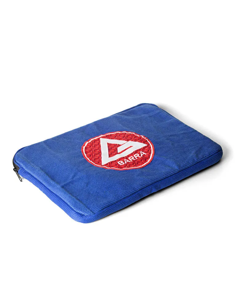 Repurposed Large Laptop Sleeve - Blue