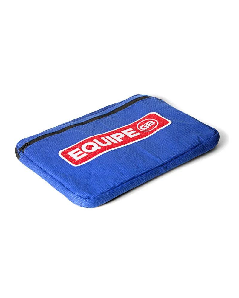 Repurposed Large Laptop Sleeve - Blue