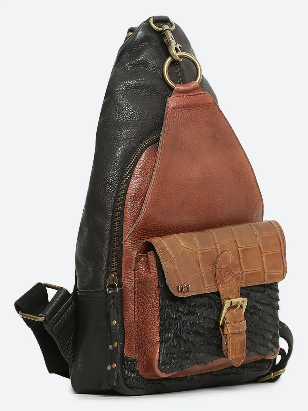 Road Master: Biker Cross-over Backpack In Dual Color