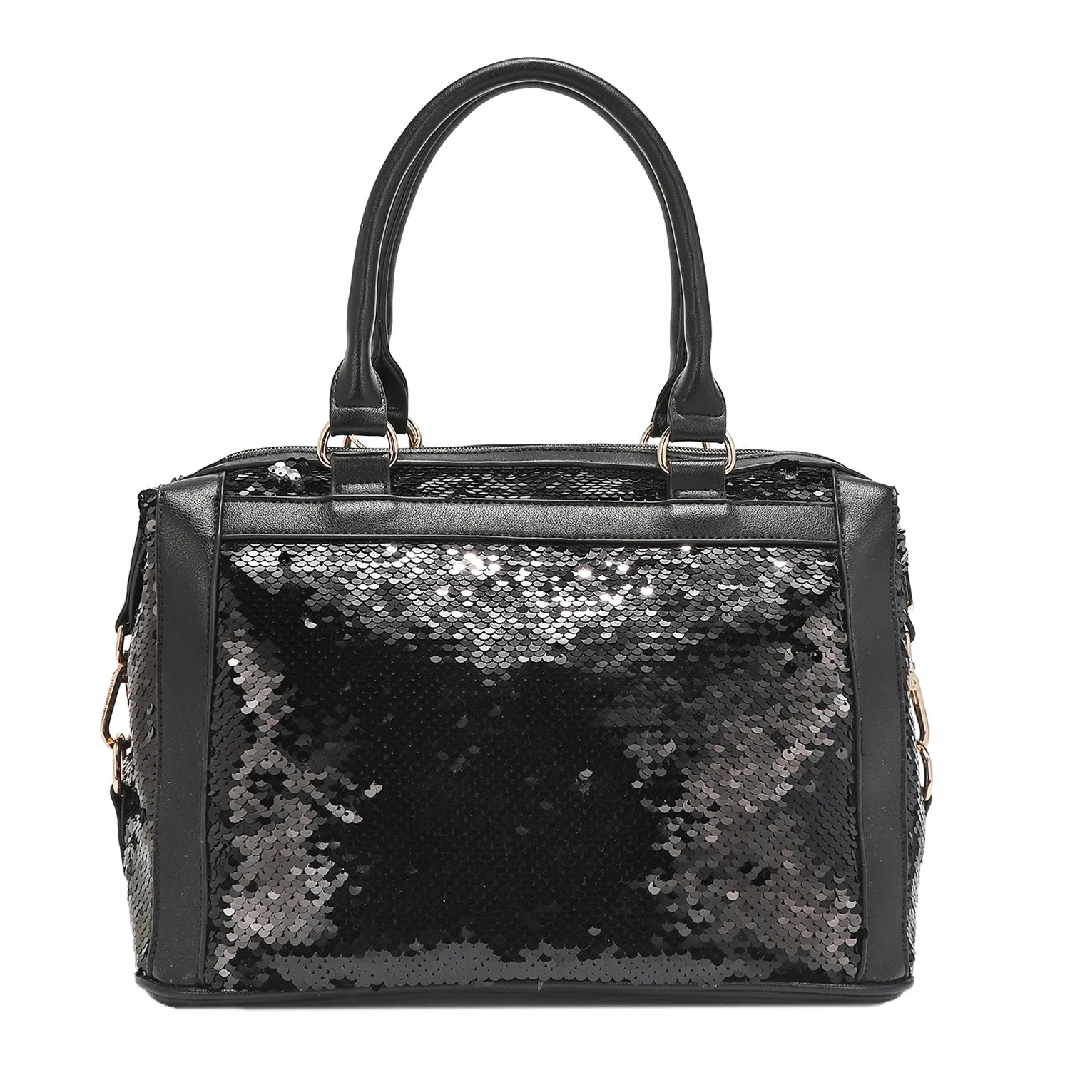 SEQUIN PATCH BOSTON BAG