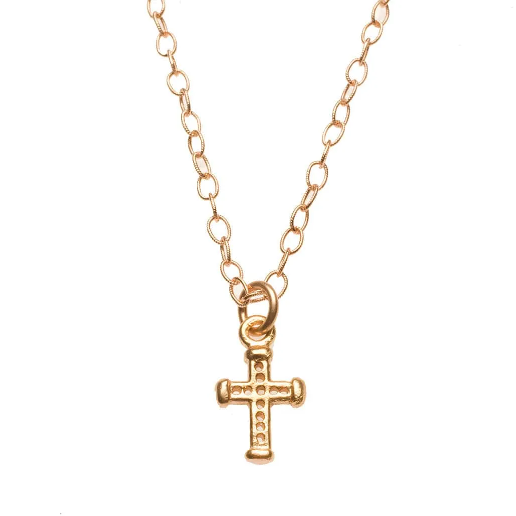 Signature Hand Crafted Solid Gold Cross