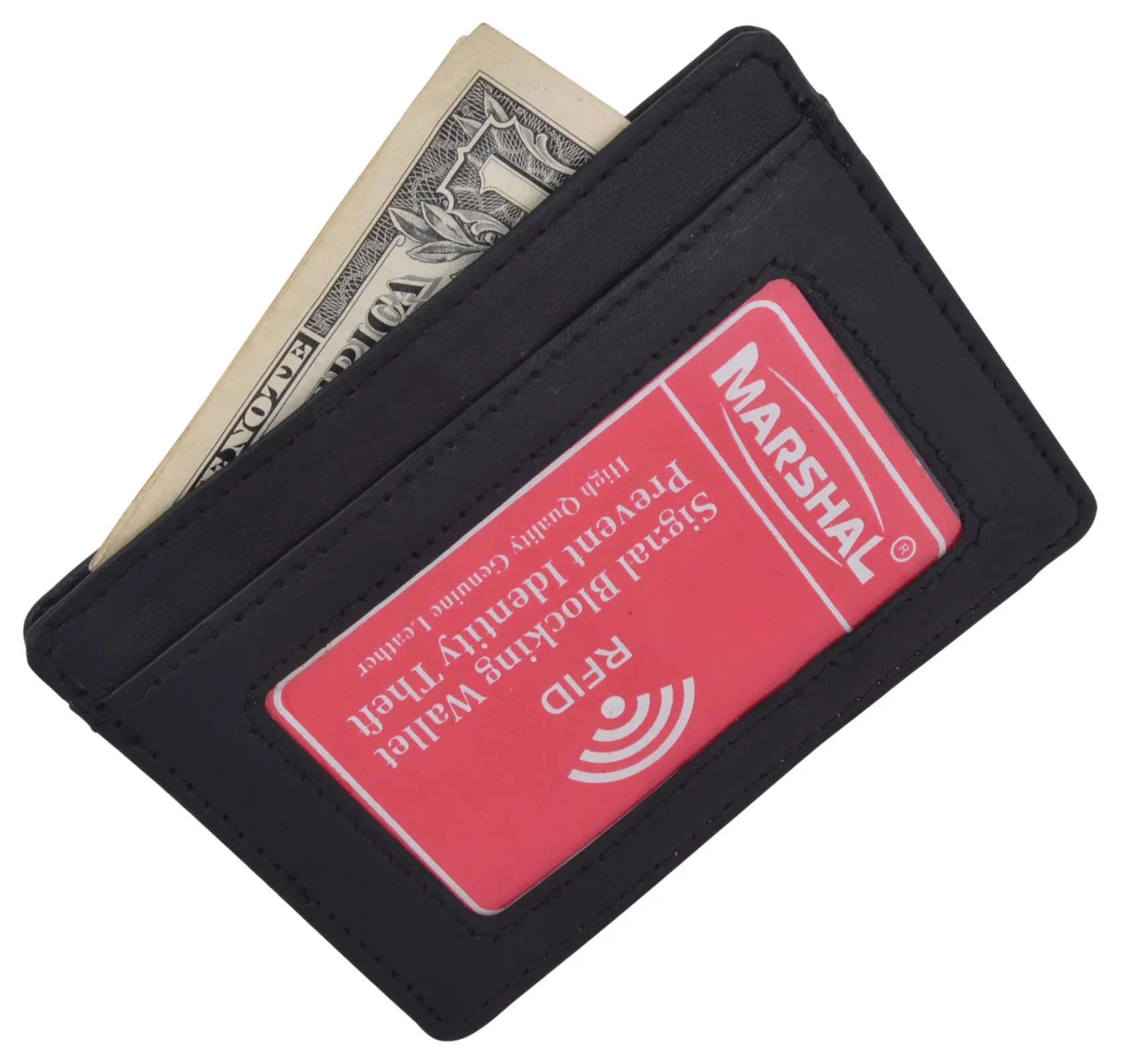 Slim Wallet RFID Front Pocket Wallet Minimalist Secure Thin Credit Card Holder