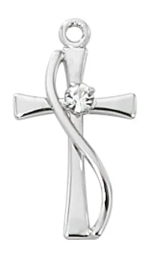 Sterling Cross Pendant Boxed - L9191