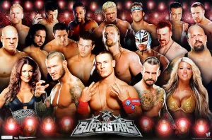 WWE Wrestling Superstars 2011 Poster (Cena, Michaels, Orton, Kelly   ) - Trends International